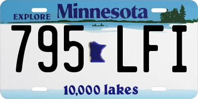 MN license plate 795LFI