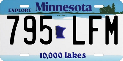 MN license plate 795LFM