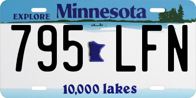 MN license plate 795LFN