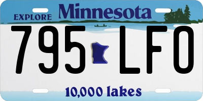 MN license plate 795LFO