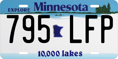 MN license plate 795LFP