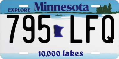 MN license plate 795LFQ