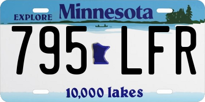 MN license plate 795LFR