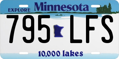 MN license plate 795LFS