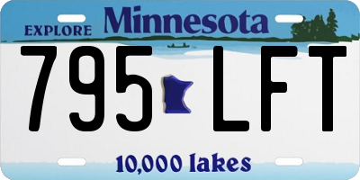 MN license plate 795LFT