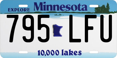 MN license plate 795LFU