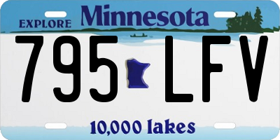 MN license plate 795LFV