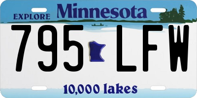 MN license plate 795LFW