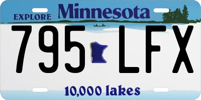 MN license plate 795LFX