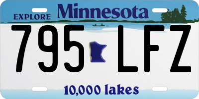 MN license plate 795LFZ