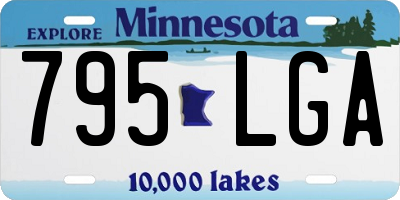 MN license plate 795LGA