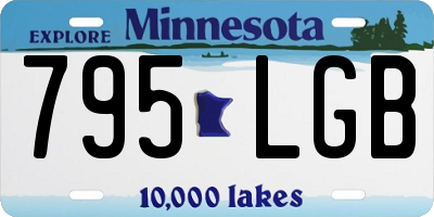 MN license plate 795LGB