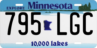 MN license plate 795LGC