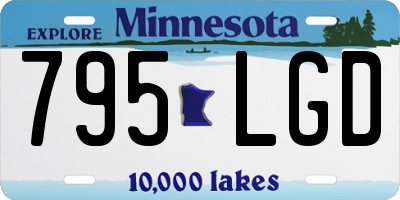 MN license plate 795LGD