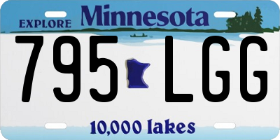 MN license plate 795LGG