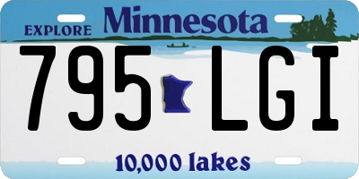 MN license plate 795LGI