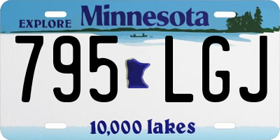 MN license plate 795LGJ