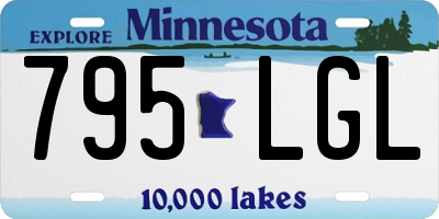 MN license plate 795LGL