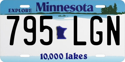 MN license plate 795LGN