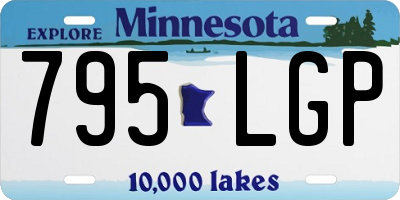 MN license plate 795LGP