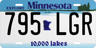 MN license plate 795LGR