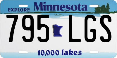 MN license plate 795LGS