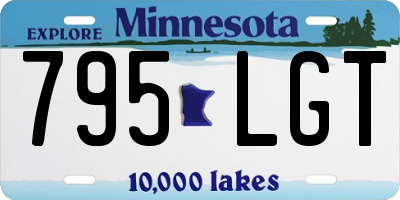 MN license plate 795LGT