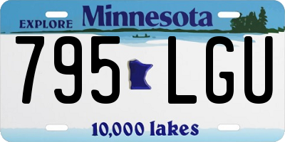 MN license plate 795LGU