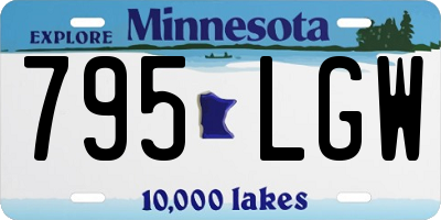 MN license plate 795LGW