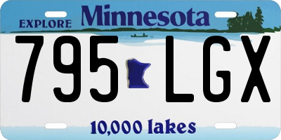 MN license plate 795LGX