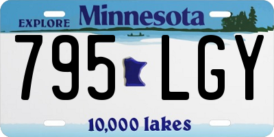 MN license plate 795LGY