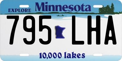 MN license plate 795LHA