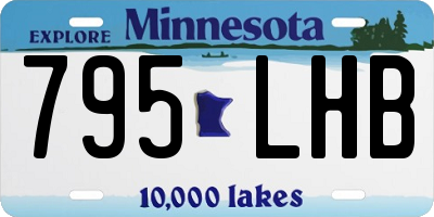 MN license plate 795LHB