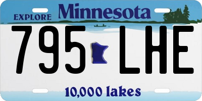 MN license plate 795LHE