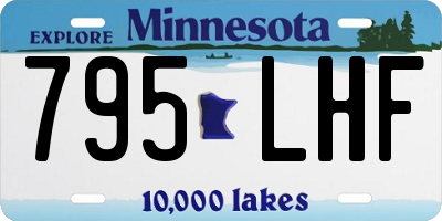 MN license plate 795LHF