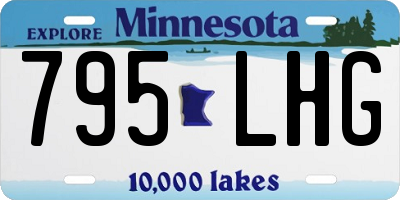 MN license plate 795LHG