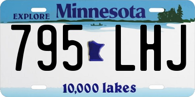 MN license plate 795LHJ
