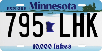 MN license plate 795LHK