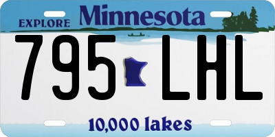 MN license plate 795LHL