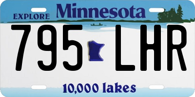 MN license plate 795LHR