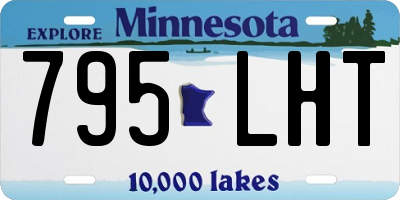 MN license plate 795LHT