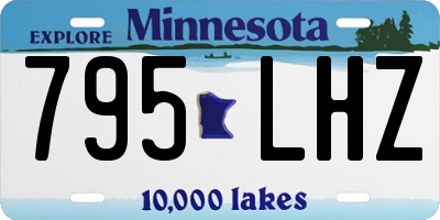 MN license plate 795LHZ