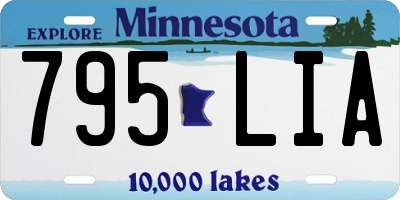 MN license plate 795LIA