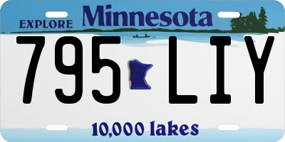 MN license plate 795LIY