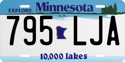 MN license plate 795LJA