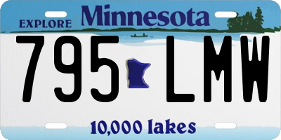 MN license plate 795LMW