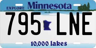 MN license plate 795LNE