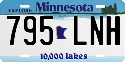 MN license plate 795LNH