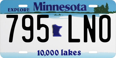 MN license plate 795LNO