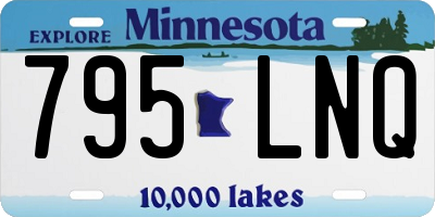 MN license plate 795LNQ